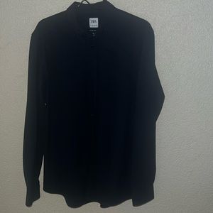 Blue Zara long sleeve top